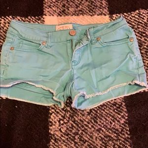 Turquoise shorts